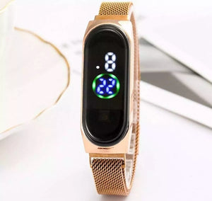 Ladies luxury watch with LED touch screen.