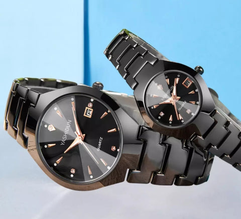 Fashion luxury stainless steel belt wrist watch quartz watch with waterproof.