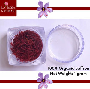 La Rosa Natural, Saffron, Zafran Qty 1 gram 100% pure.