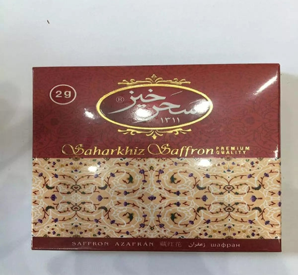 100% pure saffron zafran 2.00 gram in card packing.