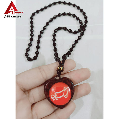3 pieces Labbaik ya Hussain slwt 3D Locket Pendant