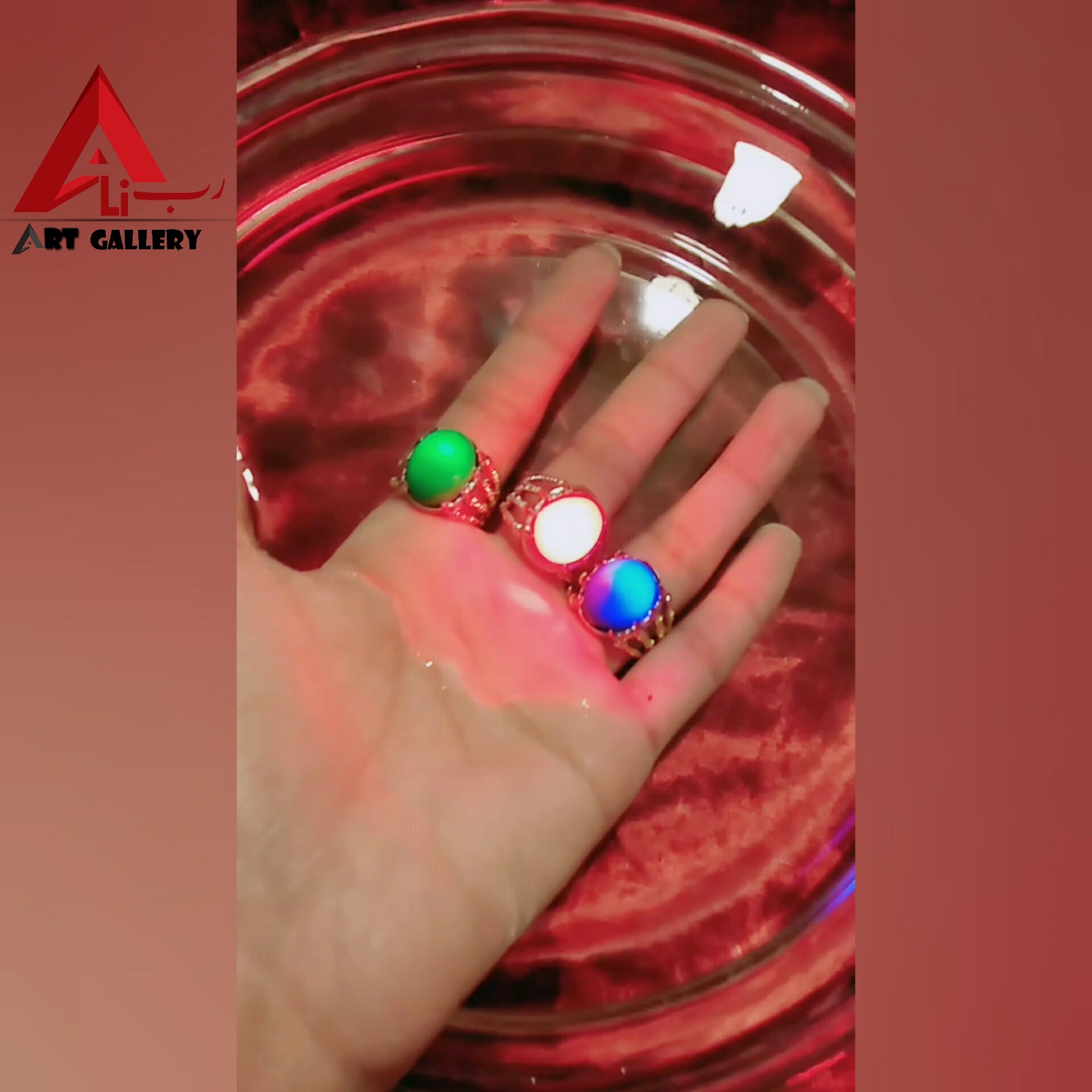 Batu Marjan Glowing Gem Stone 2 pieces