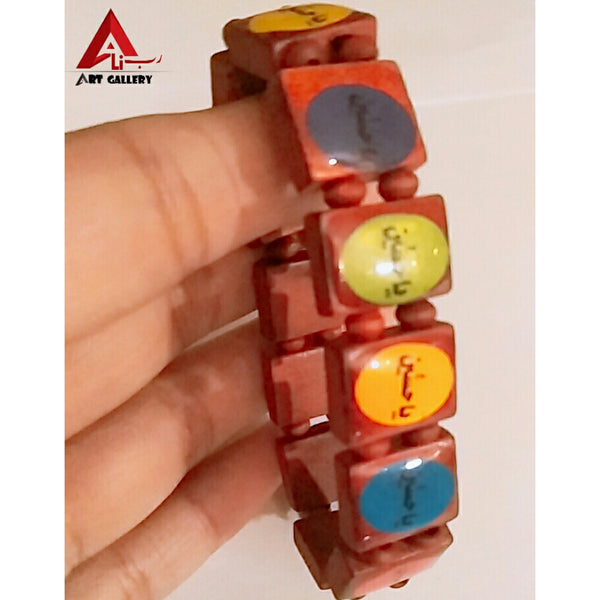 Ya Hussain slwt Wooden karbalai Bracelet 4 pieces