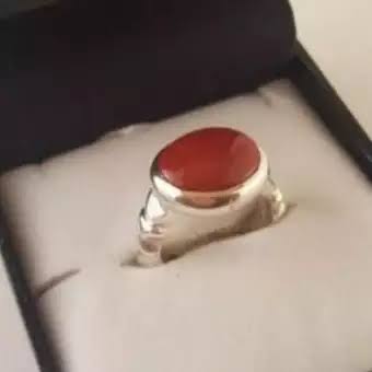 Yamni Aqeeq Yamni Agate pure Sterrling silver ring