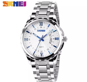 SKMEI Business Fashion Quartz Stainless steel Waterproof watch for Man.