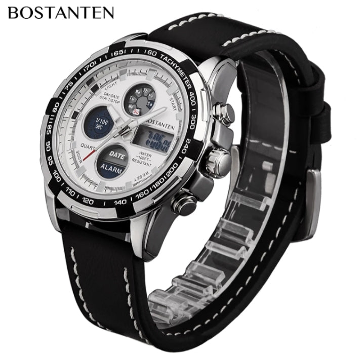 Bostanten Man Watch - waterproof business watch.
