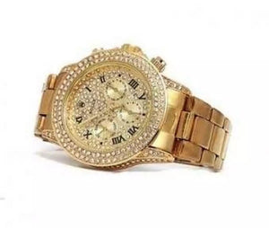 Golden chronometer watch for Man.