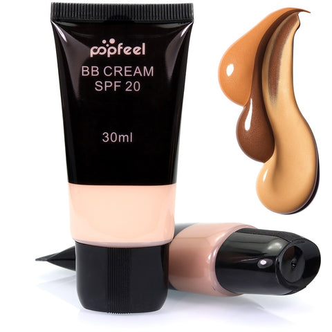 Waterproof SPF 20 Sun Block Whitening Matte Face Nude Liquid Foundation BB Cream