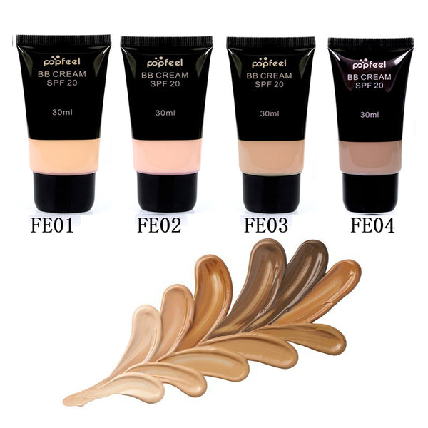 Waterproof SPF 20 Sun Block Whitening Matte Face Nude Liquid Foundation BB Cream