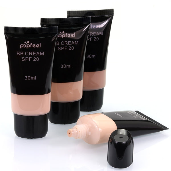Waterproof SPF 20 Sun Block Whitening Matte Face Nude Liquid Foundation BB Cream