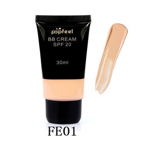 Waterproof SPF 20 Sun Block Whitening Matte Face Nude Liquid Foundation BB Cream