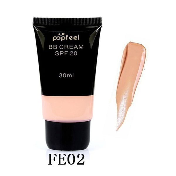 Waterproof SPF 20 Sun Block Whitening Matte Face Nude Liquid Foundation BB Cream