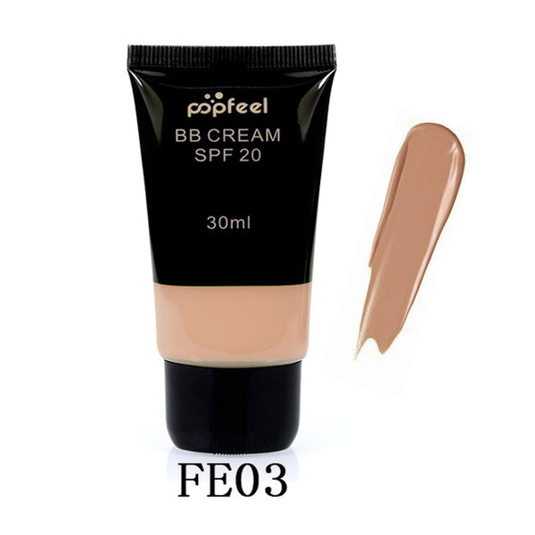Waterproof SPF 20 Sun Block Whitening Matte Face Nude Liquid Foundation BB Cream