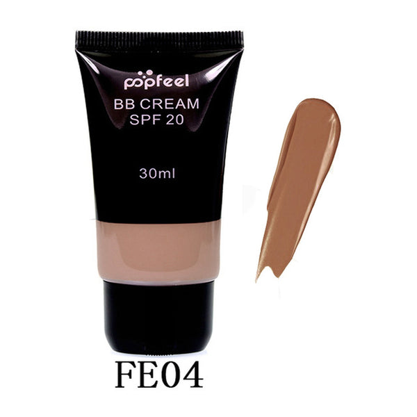 Waterproof SPF 20 Sun Block Whitening Matte Face Nude Liquid Foundation BB Cream