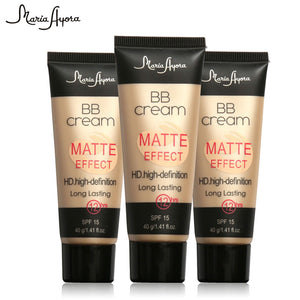 Professional Ladies Make Up SPF 15 Sun Block Matte BB Cream Natural Long Lasting Face Concealer Makeup Base BB CC Cream