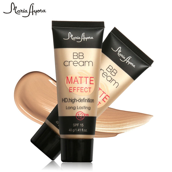 Professional Ladies Make Up SPF 15 Sun Block Matte BB Cream Natural Long Lasting Face Concealer Makeup Base BB CC Cream