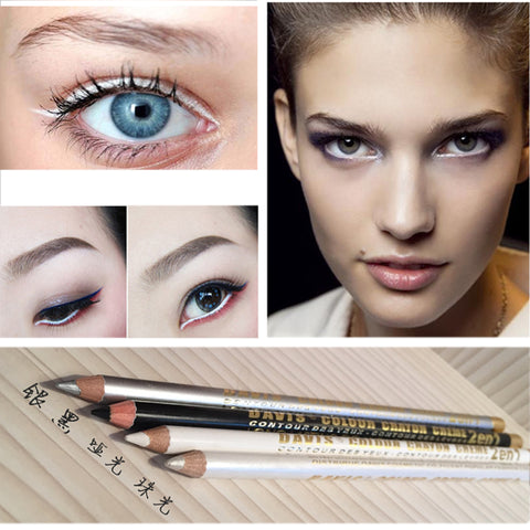 Glitter Eyeshadow Pencil 4 Colors Eye Shadow Matte Eyeliner Pen Waterproof Eye Pencil
