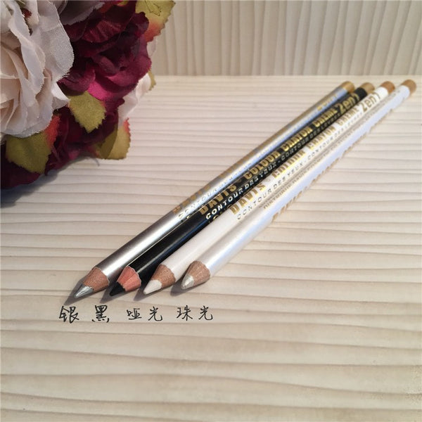 Glitter Eyeshadow Pencil 4 Colors Eye Shadow Matte Eyeliner Pen Waterproof Eye Pencil