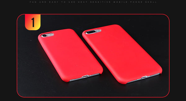Magical Temperature Sensing Change Color Phone Case For iPhone X XS MAX XR 8 7 6 6s Plus 5 5S SE Matte Thermal Sensor
