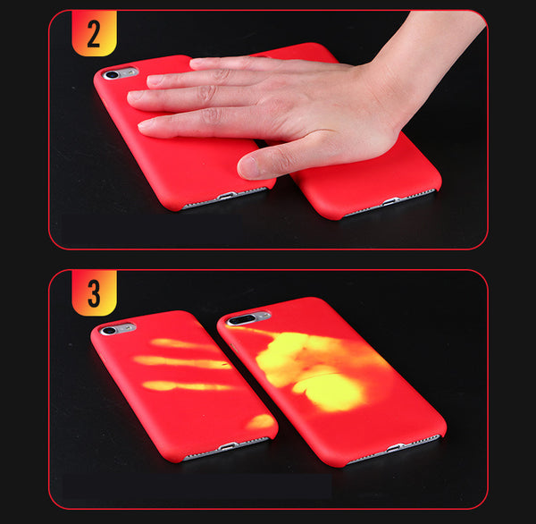 Magical Temperature Sensing Change Color Phone Case For iPhone X XS MAX XR 8 7 6 6s Plus 5 5S SE Matte Thermal Sensor