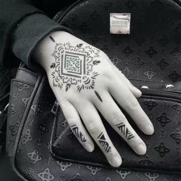 Temporary Henna Templates Simply Mehndi Flowers Patterns