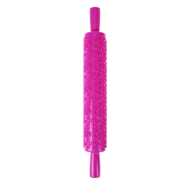 Flower Textured Embossed Roller Mold  Fondant Cake Decoration