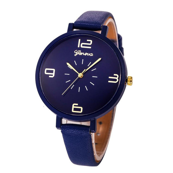 Women Fashion Quartz Watch Faux Leather Watches