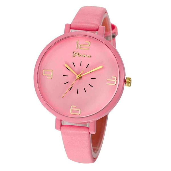 Women Fashion Quartz Watch Faux Leather Watches