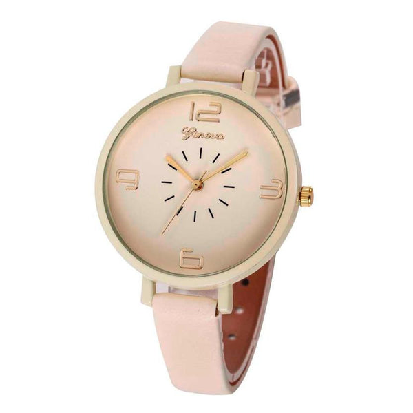 Women Fashion Quartz Watch Faux Leather Watches