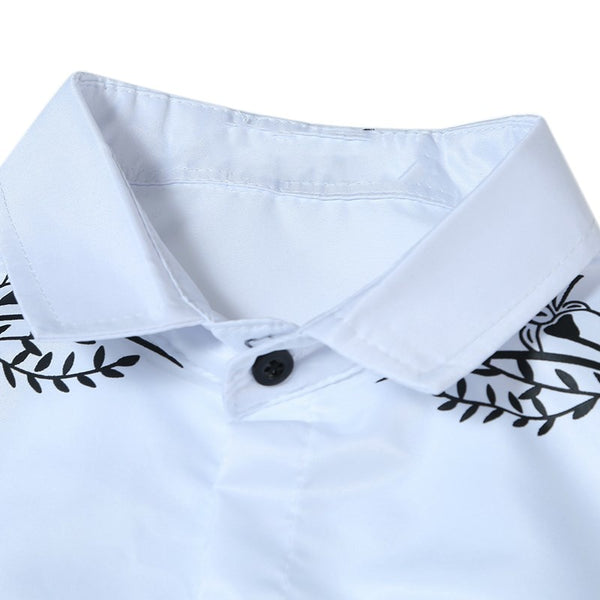 Autumn Fashion Brand Men Clothes Slim Fit Male Long Sleeve Shirt