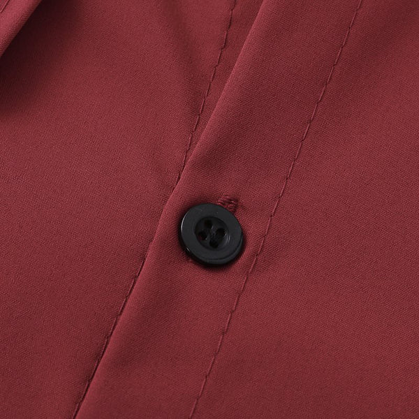 Lapel Neck Buttons Down Top Men's Formal Dress Shirts
