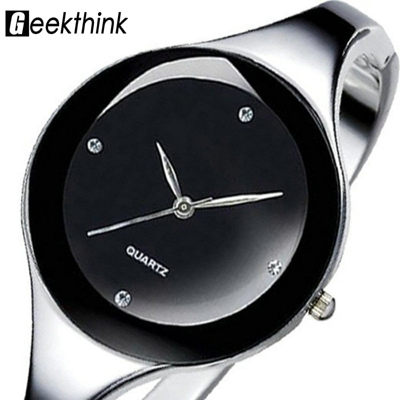 Stainless steel Wristwatch Bracelet Quartz watch Ladies Watches Clock Female Relogio Feminino