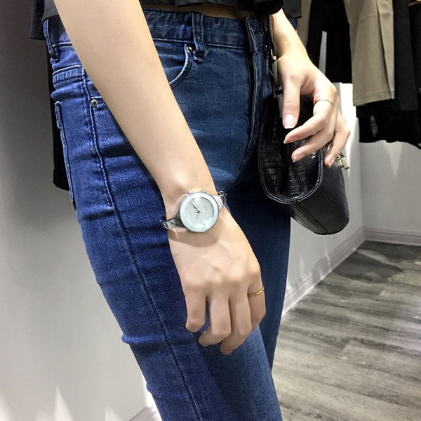Stainless steel Wristwatch Bracelet Quartz watch Ladies Watches Clock Female Relogio Feminino