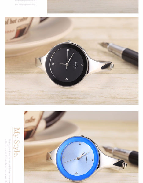 Stainless steel Wristwatch Bracelet Quartz watch Ladies Watches Clock Female Relogio Feminino