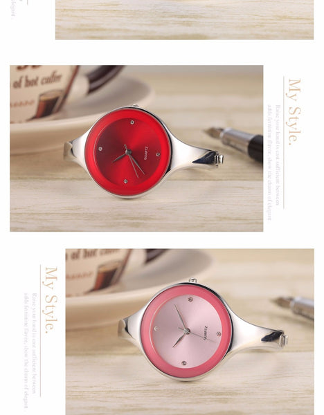 Stainless steel Wristwatch Bracelet Quartz watch Ladies Watches Clock Female Relogio Feminino