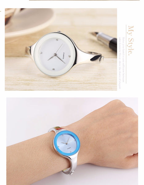 Stainless steel Wristwatch Bracelet Quartz watch Ladies Watches Clock Female Relogio Feminino