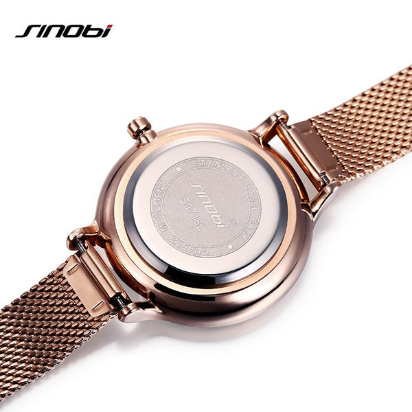 Galaxy design Luxury brand Quartz Watch Women Dress Casual Stainless steel 2018
