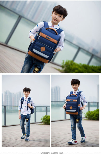 Boys and girls school bags children's orthopedic backpack high quality