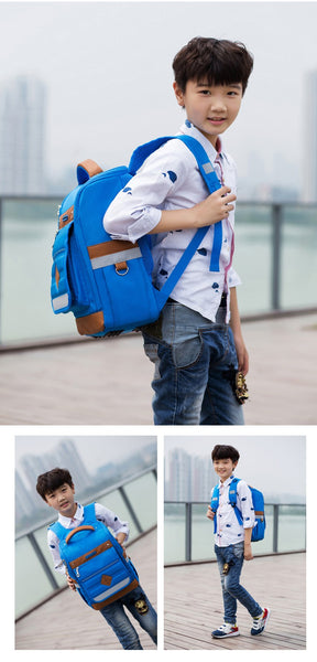 Boys and girls school bags children's orthopedic backpack high quality