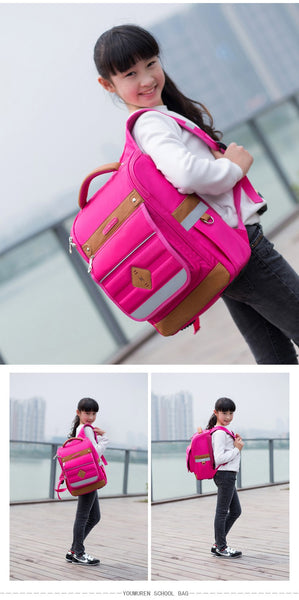 Boys and girls school bags children's orthopedic backpack high quality