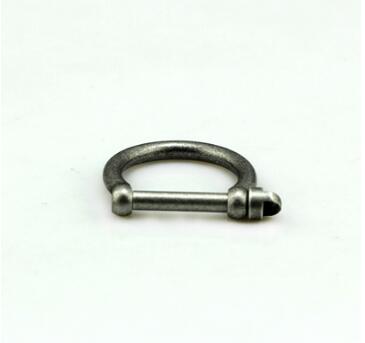 Horseshoe Stainless Steel Shackle U Ring Men + Shackle U Cuff Bracelet Open Bangles For Men