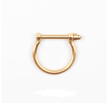 Horseshoe Stainless Steel Shackle U Ring Men + Shackle U Cuff Bracelet Open Bangles For Men
