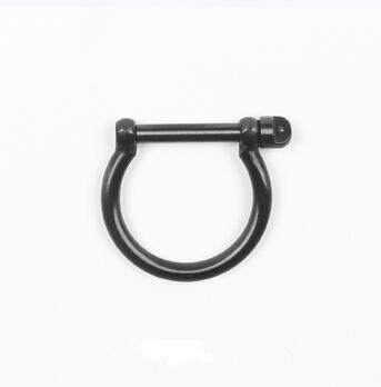 Horseshoe Stainless Steel Shackle U Ring Men + Shackle U Cuff Bracelet Open Bangles For Men