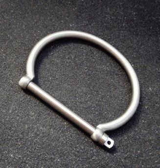 Horseshoe Stainless Steel Shackle U Ring Men + Shackle U Cuff Bracelet Open Bangles For Men