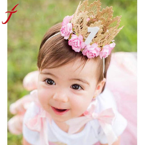 Girl Head Accessories Baby Hair Band Elastic Flower Crown
