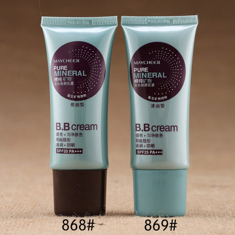 Pure Minerals Moisturizer Face Brightener Foundation BB CC Cream Pores Cover Concealer Whitening Base