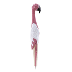 Flamingo Ballpoint Pen Wooden Flamingo Carved Ball Pen