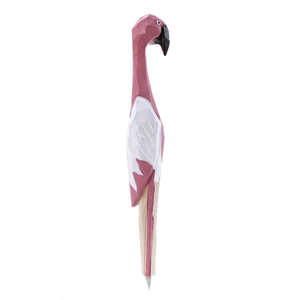 Flamingo Ballpoint Pen Wooden Flamingo Carved Ball Pen