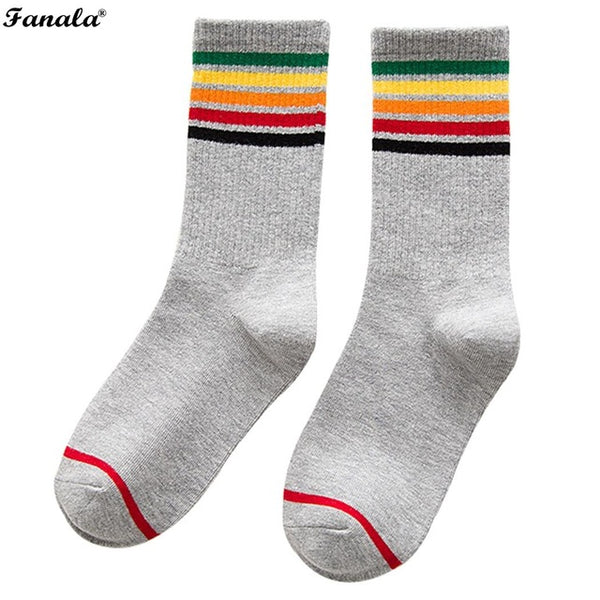 Socks Soft Warm Casual Cotton Striped Socks thigh high socks