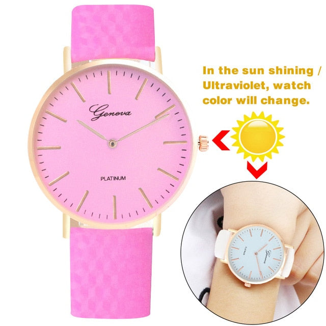 direct sunlight change color casual watch ultraviolet discoloration